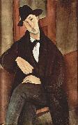 Amedeo Modigliani Portrat des Mario Varfogli oil painting artist
